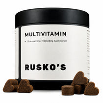 RUSKO'S Multivitamin Chews — daily dog vitamin supplement with probiotics and Omega-3