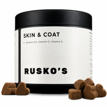 RUSKO'S Skin & Coat Chews — dog skin supplement with Salmon Oil and Omega-3
